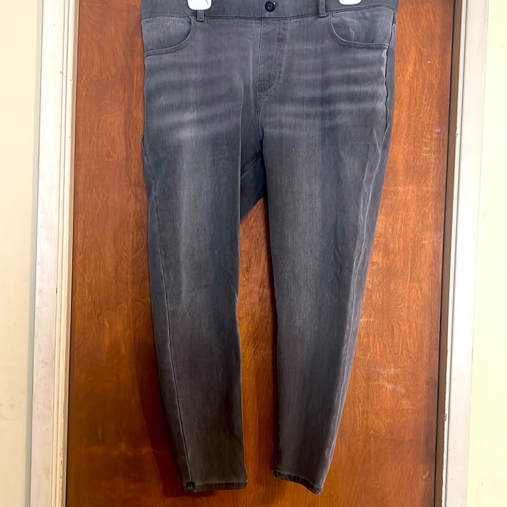 PRICE ⬇️ 🤩Skinny-Leg | 4-Pocket Betabrand Yoga Denim (Rinsed Gray) Sz XL Petite